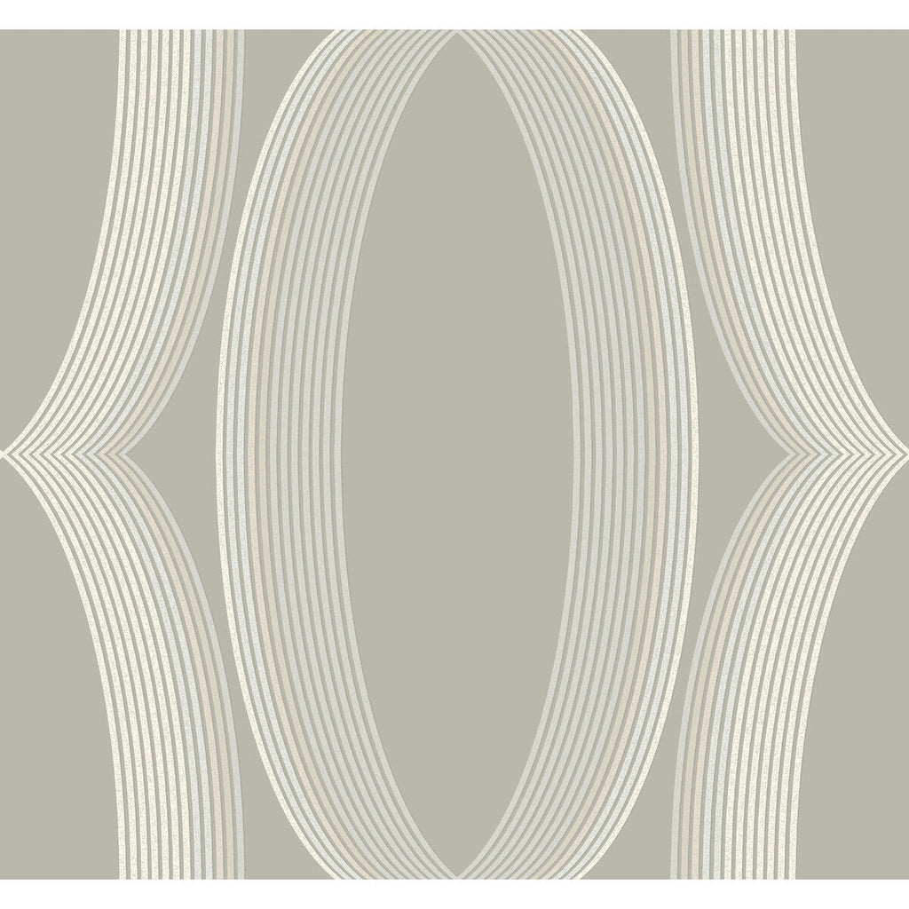Kravet Design - W4166-11 Grey | Kravet Design | Candice Olson Casual Elegance | Geometric Wallcovering Print