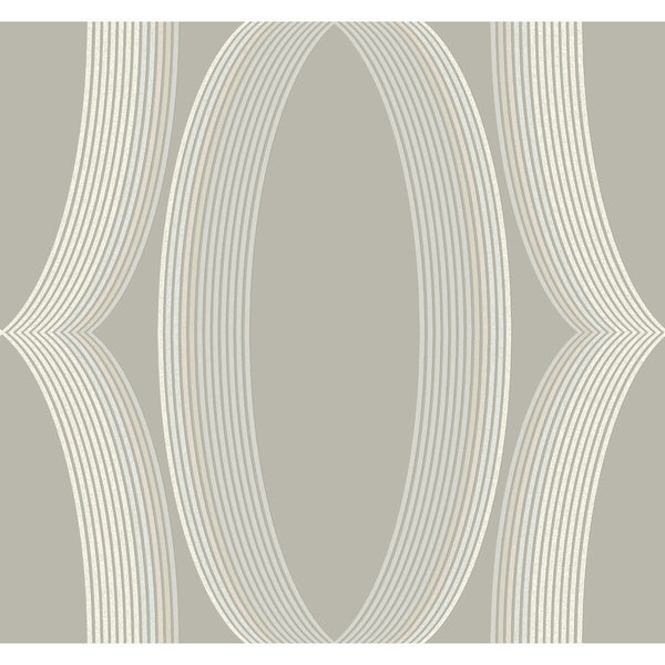 Kravet Design - W4166-11 Grey | Kravet Design | Candice Olson Casual Elegance | Geometric Wallcovering Print