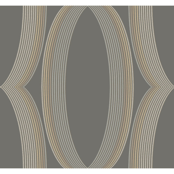 Kravet Design - W4166-21 Grey | Kravet Design | Candice Olson Casual Elegance | Geometric Wallcovering Print