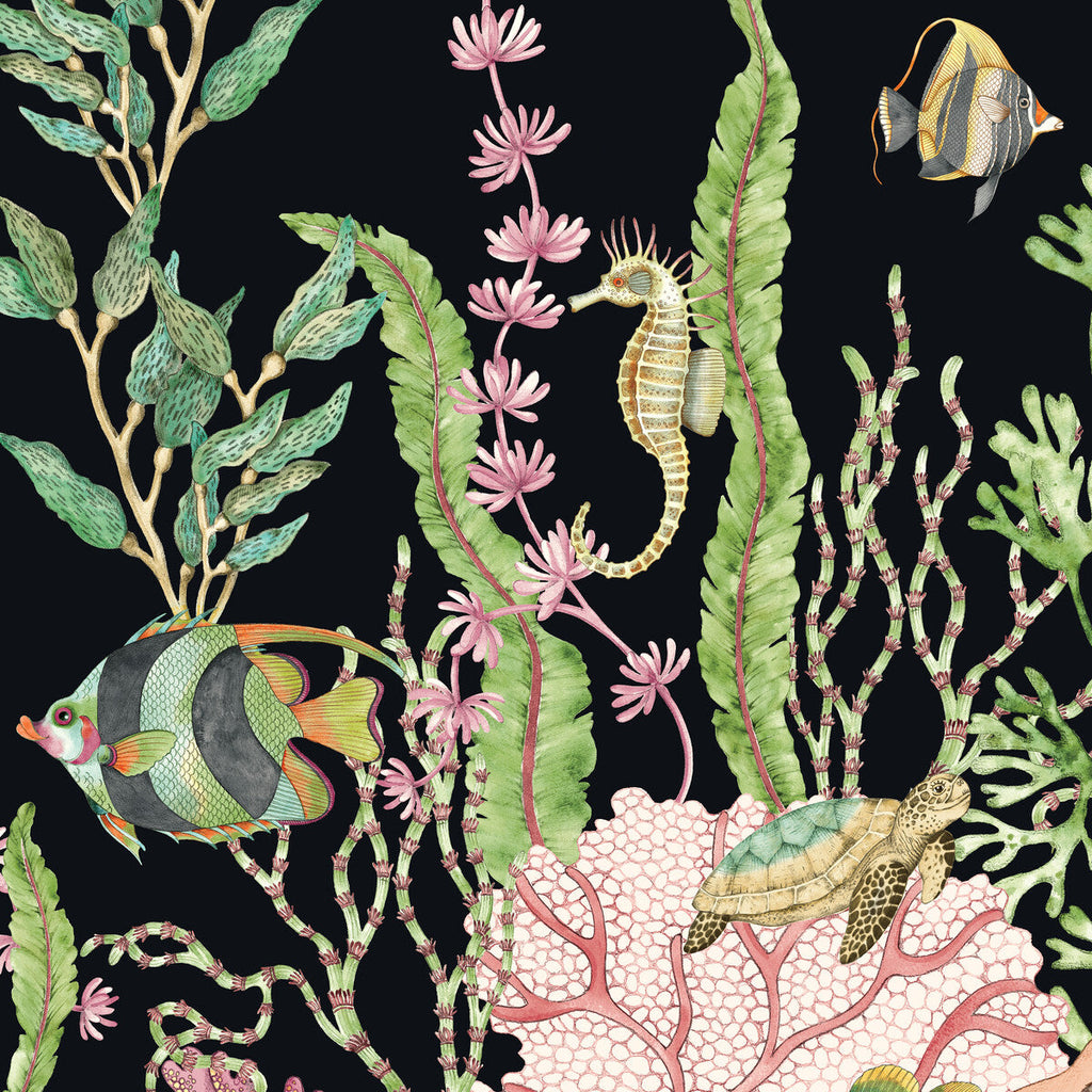 Kravet Design - W4179-830 Black | Kravet Design | Panel Designs | Novelty Wallcovering Print