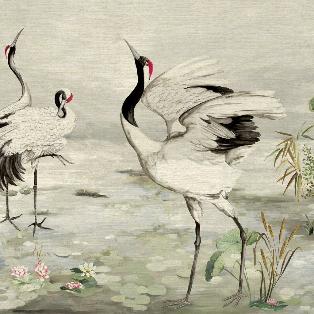 Kravet Design - W4186-30 Sage | Kravet Design | Panel Designs | Animal/Insects Botanical & Floral Wallcovering Grasscloth