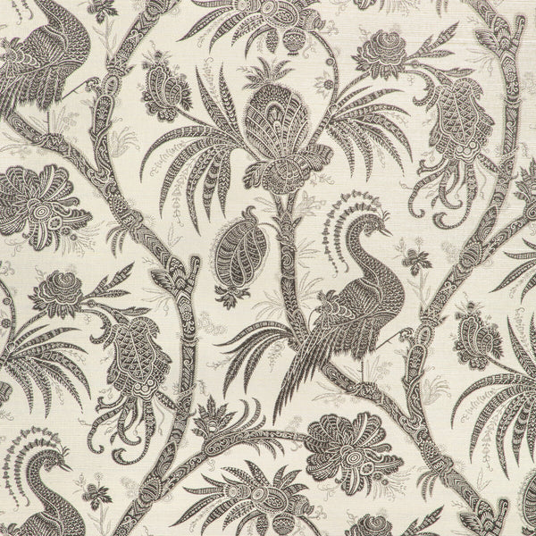 Kravet Design - W4200-8 Charcoal | Kravet Design | Studio Collection | Animal/Insects Botanical & Floral Wallcovering Print