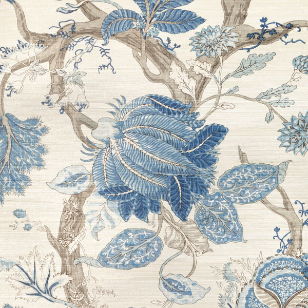 Kravet Design - W4201-155 Blue Natural Wallcovering | Kravet