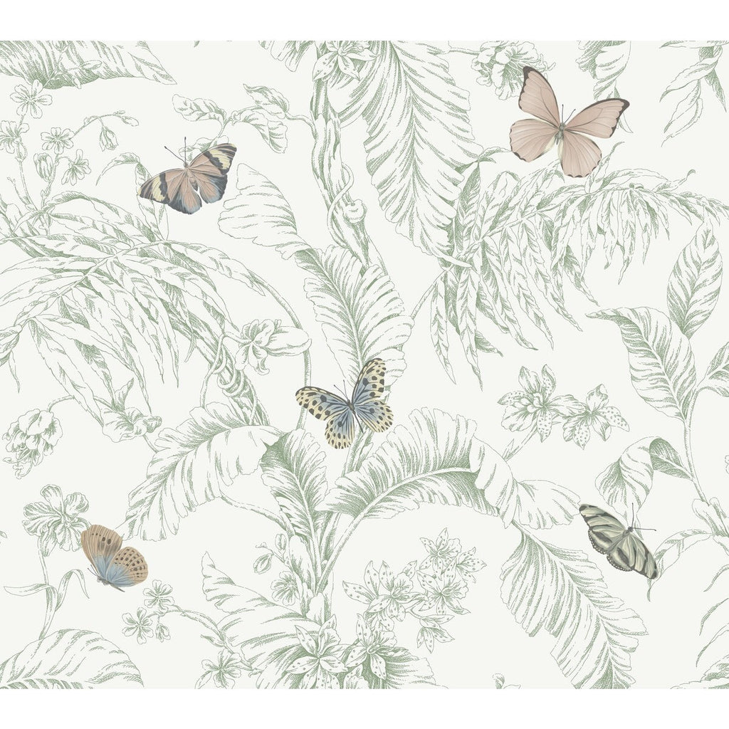 Kravet Design - W4234-73 Bronze | Kravet Design | Toiles Resource Library | Animal/Insects Botanical & Floral Wallcovering Print