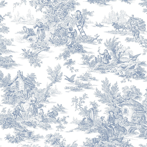 W4235-5 Grey | Kravet Design | Toiles Resource Library | Toile Wallcovering Print