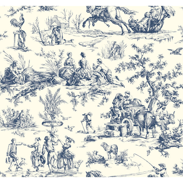 Kravet Design - W4237-50 Grey | Kravet Design | Toiles Resource Library | Toile Wallcovering Print