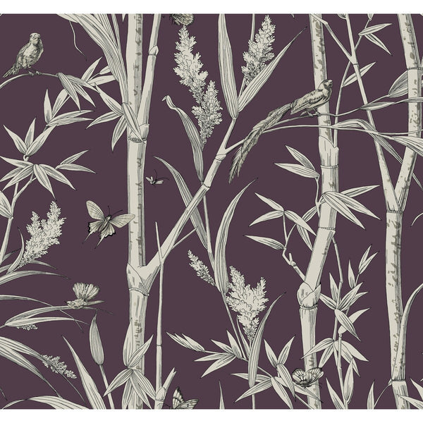 Kravet Design - W4238-910 Plum Wallcovering | Kravet