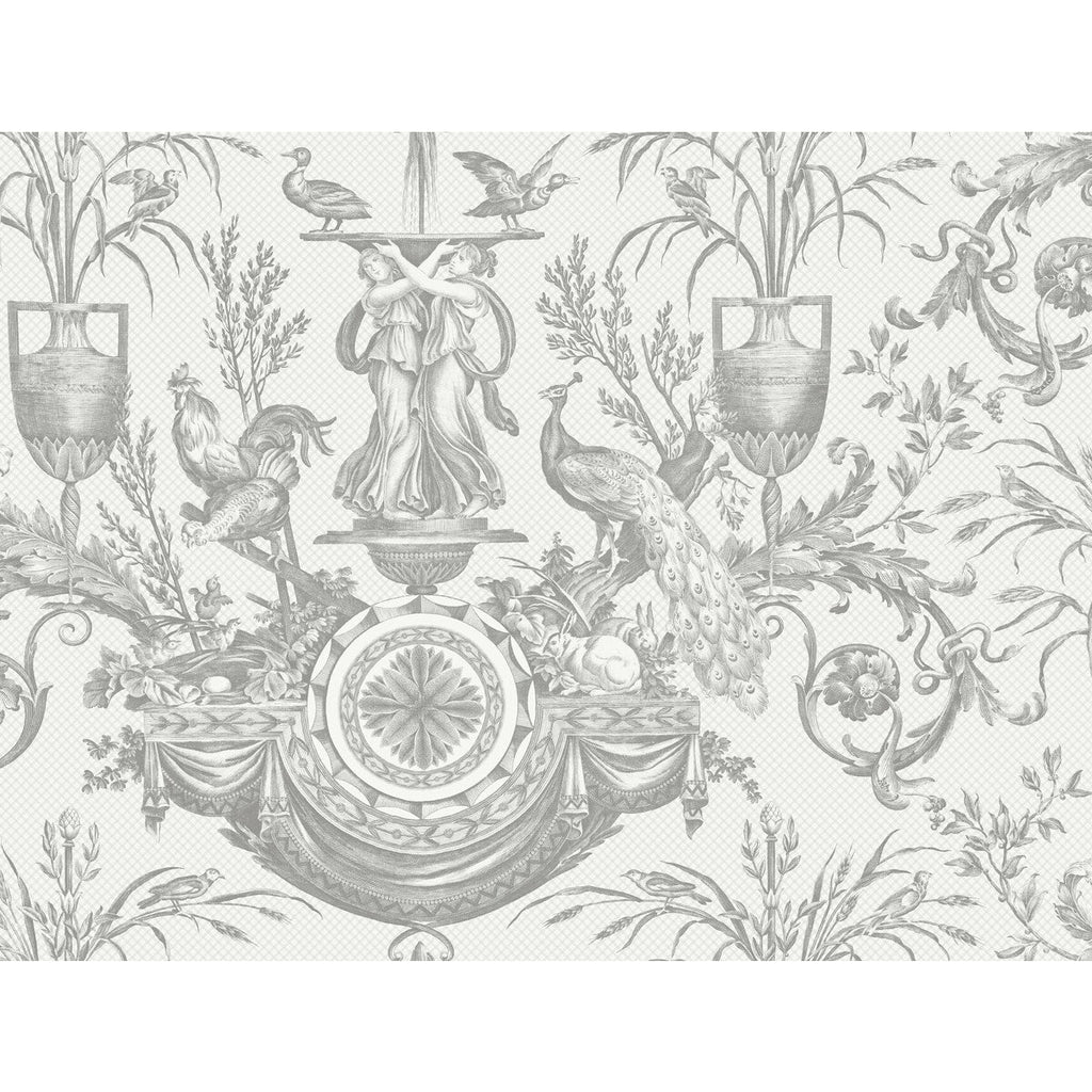 Kravet Design - W4239-11 Grey | Kravet Design | Toiles Resource Library | Animal/Insects Toile Wallcovering Print