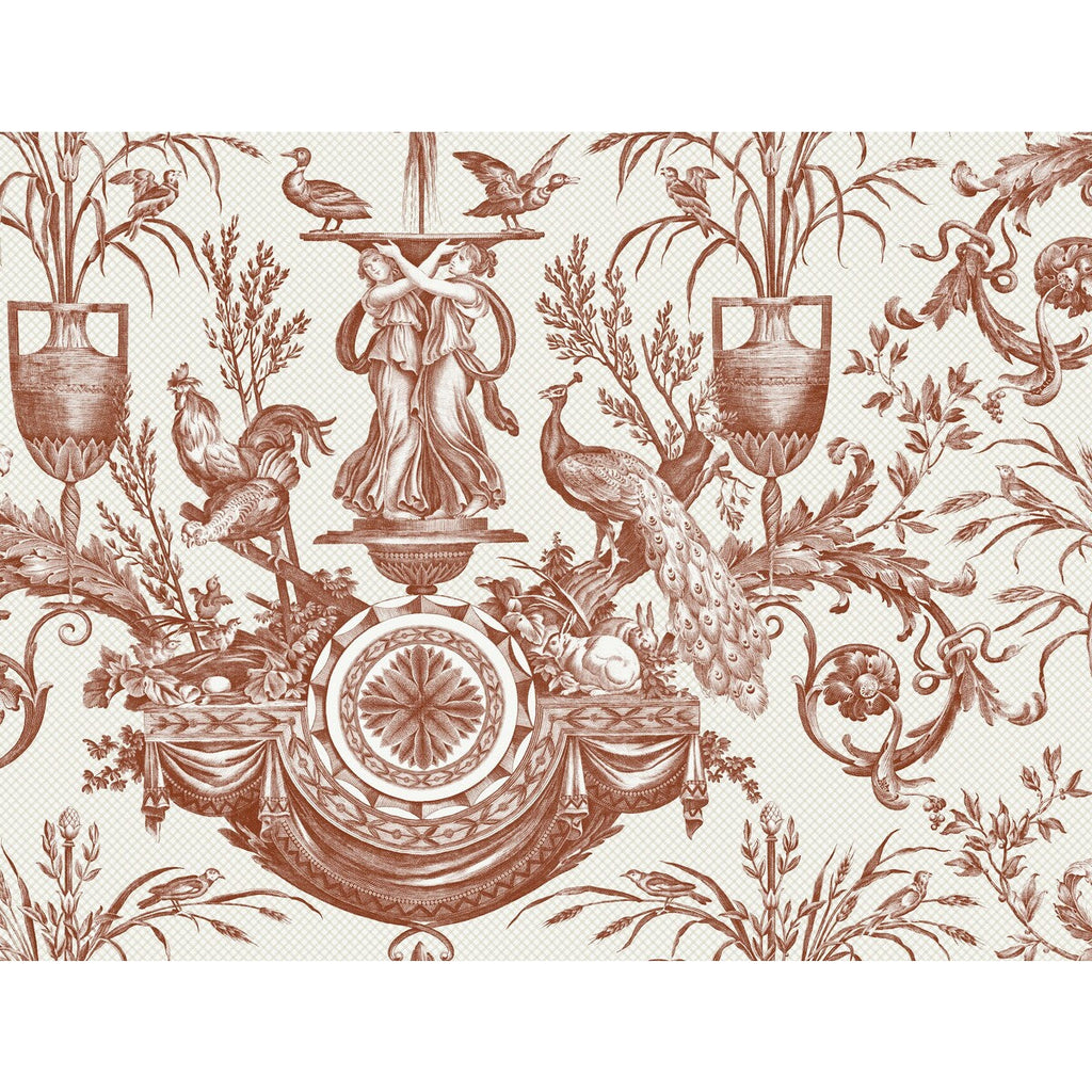 Kravet Design - W4239-24 Rust | Kravet Design | Toiles Resource Library | Animal/Insects Toile Wallcovering Print