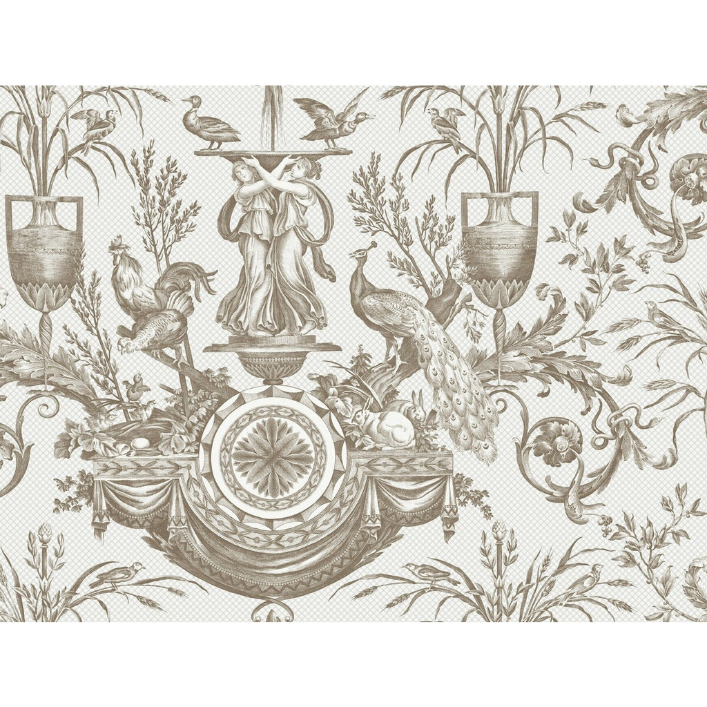 Kravet Design - W4239-6 Brown | Kravet Design | Toiles Resource Library | Animal/Insects Toile Wallcovering Print