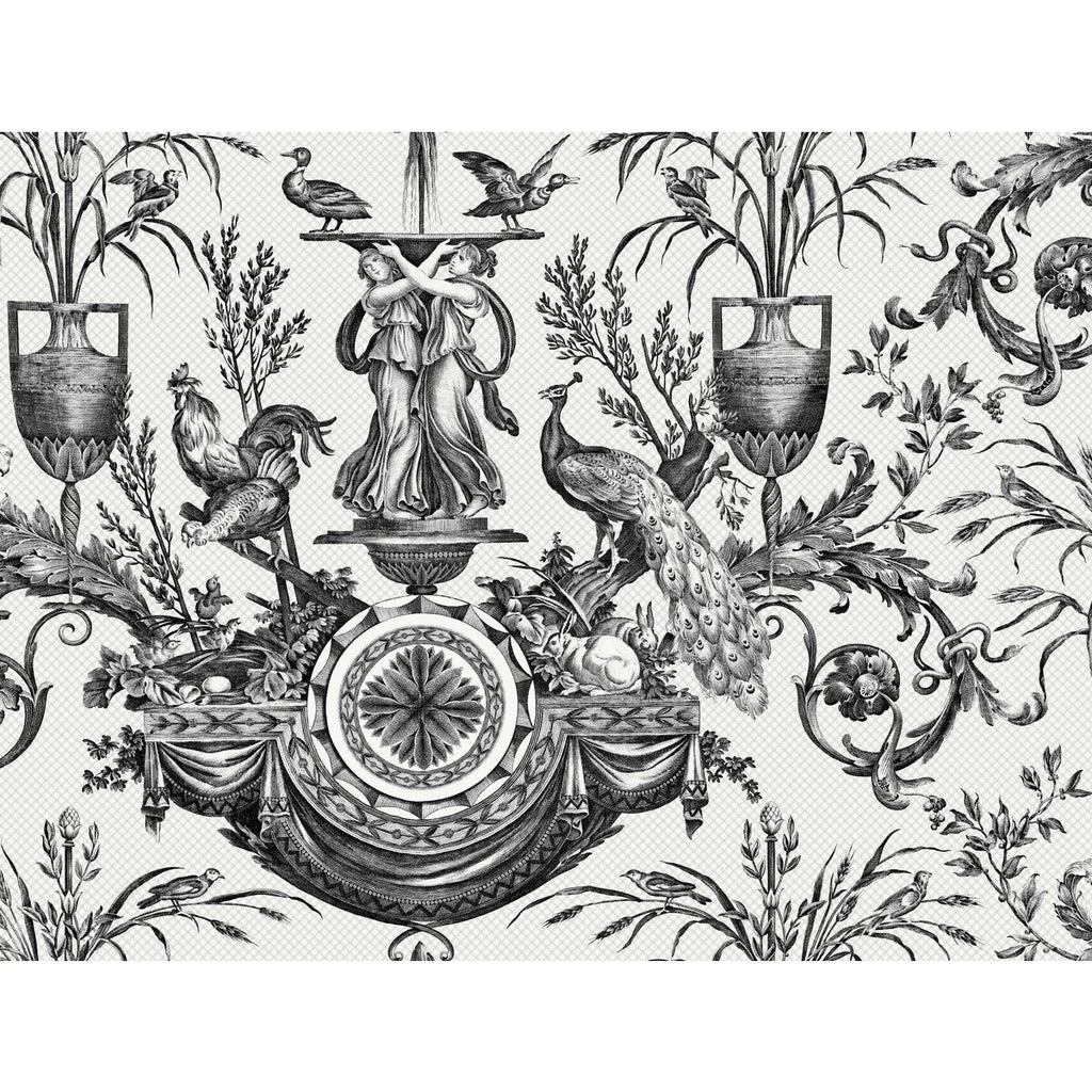 Kravet Design - W4239-8 Charcoal | Kravet Design | Toiles Resource Library | Animal/Insects Toile Wallcovering Print
