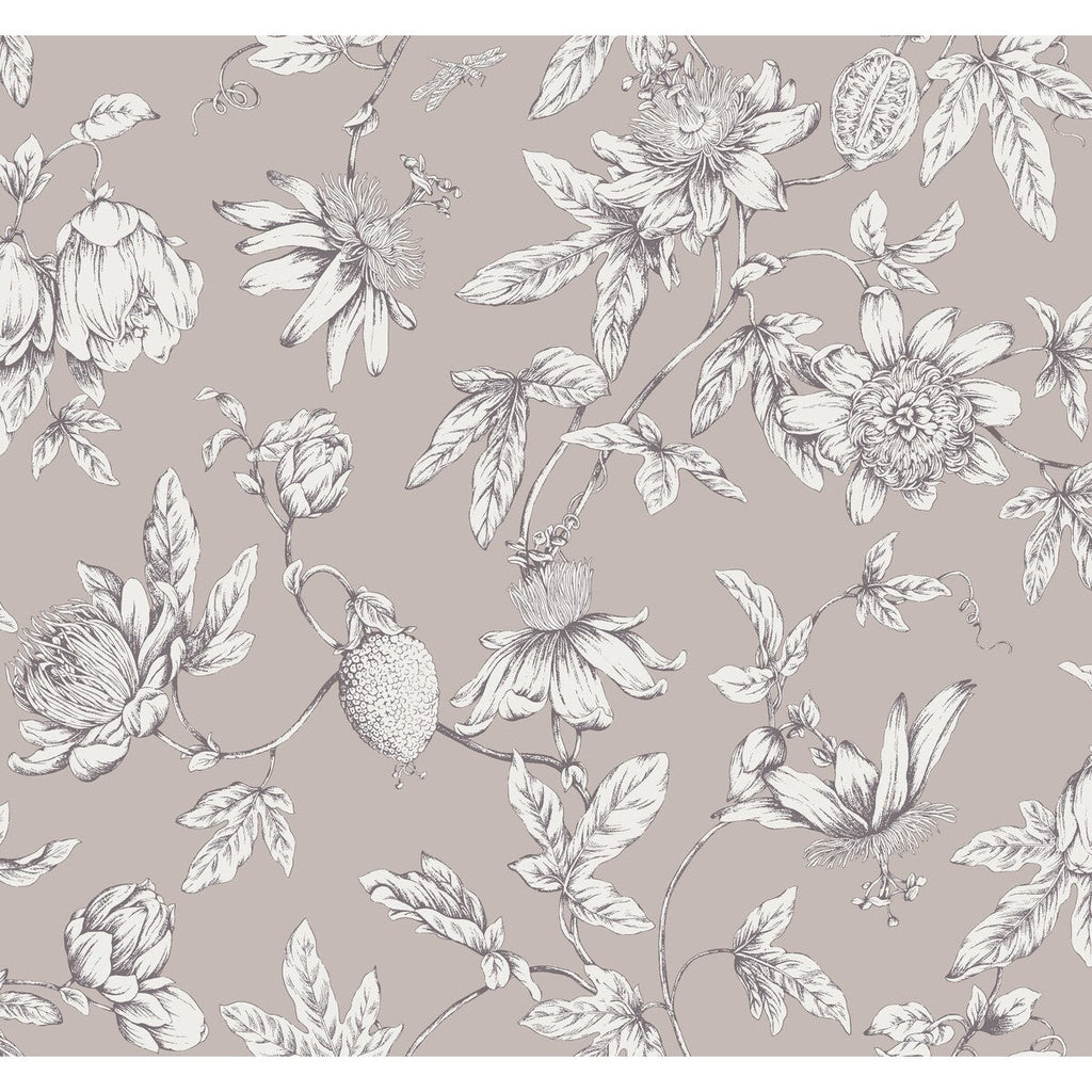Kravet Design - W4240-77 Pink | Kravet Design | Toiles Resource Library | Botanical & Floral Wallcovering Print