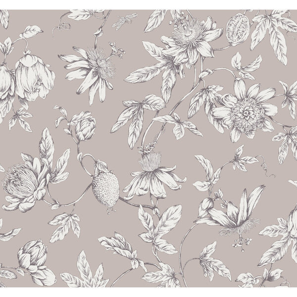 Kravet Design - W4240-77 Pink | Kravet Design | Toiles Resource Library | Botanical & Floral Wallcovering Print
