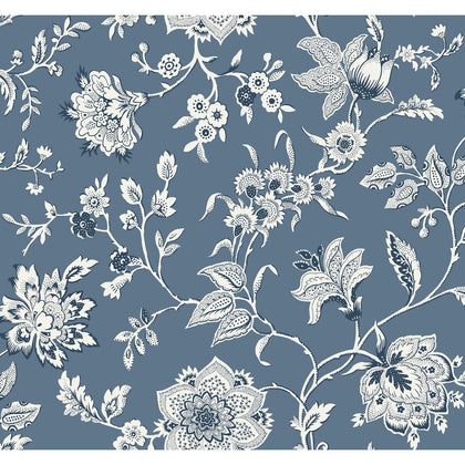 W4242-5 Taupe | Kravet Design | Toiles Resource Library | Botanical & Floral Wallcovering Print