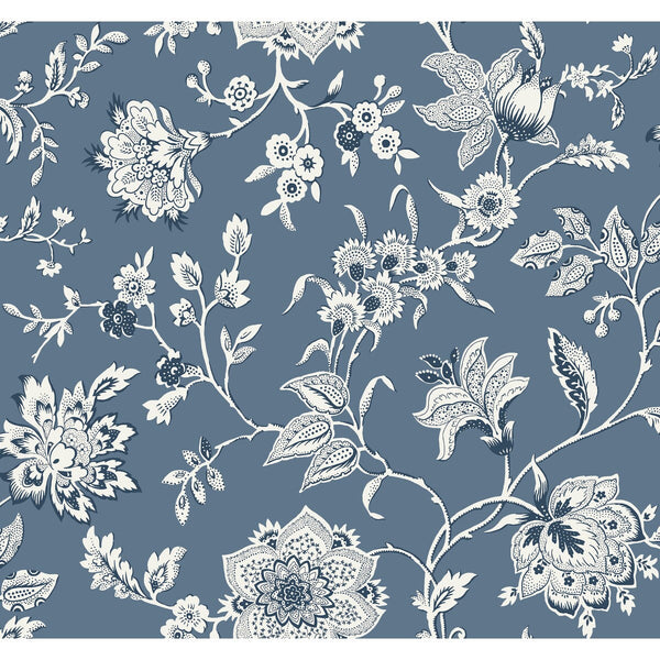 W4242-5 Taupe | Kravet Design | Toiles Resource Library | Botanical & Floral Wallcovering Print