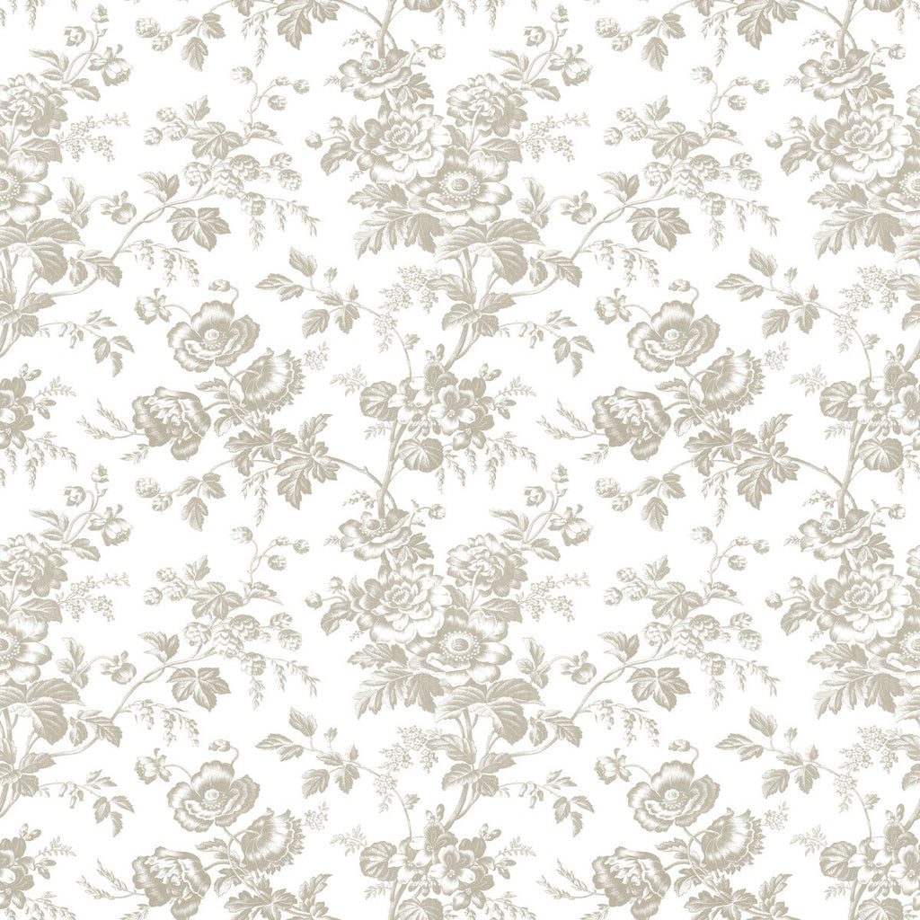 Kravet Design - W4243-106 Taupe | Kravet Design | Toiles Resource Library | Botanical & Floral Wallcovering Print