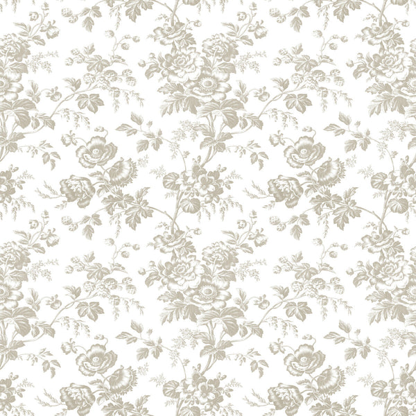 Kravet Design - W4243-106 Taupe | Kravet Design | Toiles Resource Library | Botanical & Floral Wallcovering Print