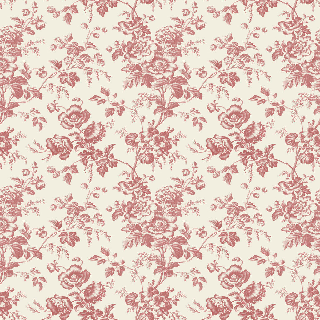 Kravet Design - W4243-19 Red | Kravet Design | Toiles Resource Library | Botanical & Floral Wallcovering Print