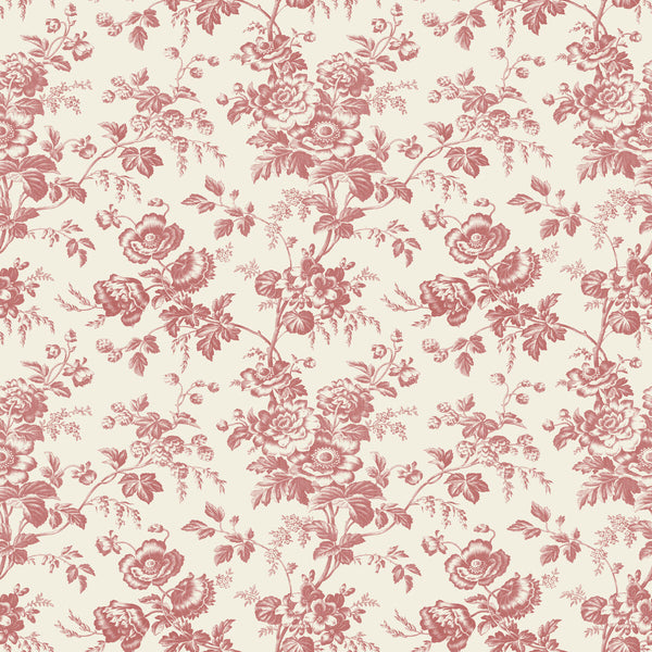 Kravet Design - W4243-19 Red | Kravet Design | Toiles Resource Library | Botanical & Floral Wallcovering Print