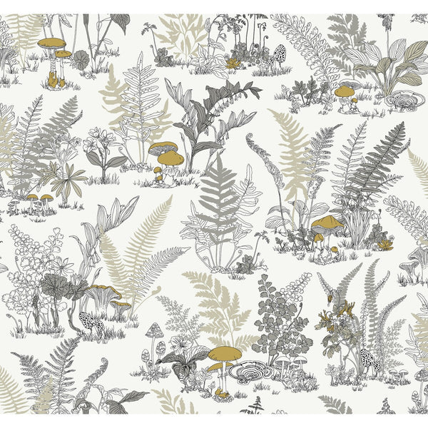 Kravet Design - W4244-411 Black | Kravet Design | Toiles Resource Library | Botanical & Floral Toile Wallcovering Print