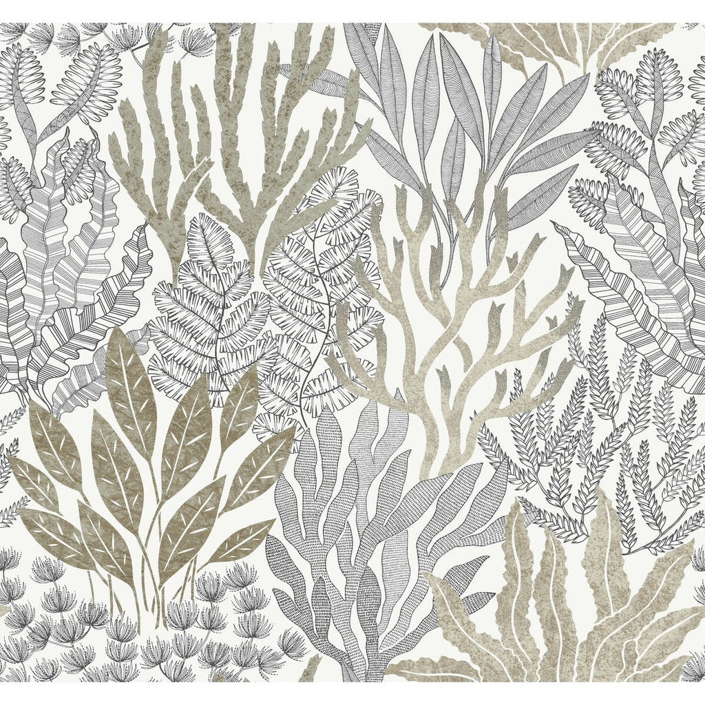 Kravet Design - W4246-106 Taupe | Kravet Design | Toiles Resource Library | Botanical & Floral Wallcovering Print