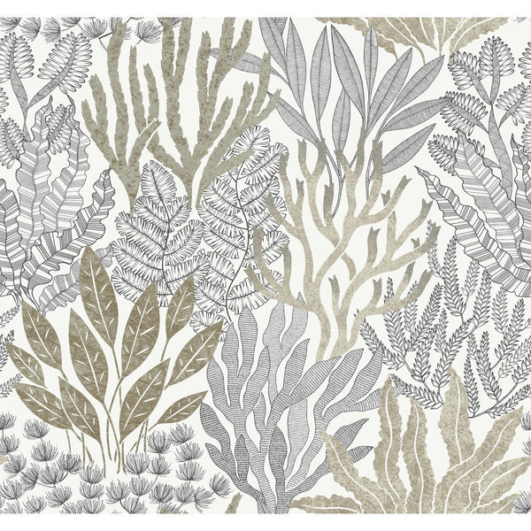 Kravet Design - W4246-106 Taupe | Kravet Design | Toiles Resource Library | Botanical & Floral Wallcovering Print
