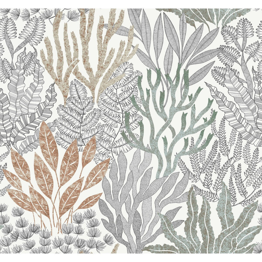 Kravet Design - W4246-24 Rust | Kravet Design | Toiles Resource Library | Botanical & Floral Wallcovering Print