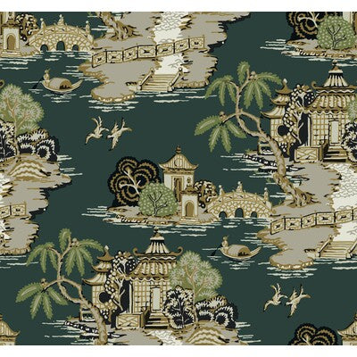 Kravet Design - W4247-435 Emerald Wallcovering | Kravet