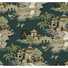 Kravet Design - W4247-435 Emerald | Kravet Design | Toiles Resource Library |Chinoiserie Toile Wallcovering Print