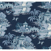 Kravet Design - W4247-50 Dark Blue | Kravet Design | Toiles Resource Library |Chinoiserie Toile Wallcovering Print
