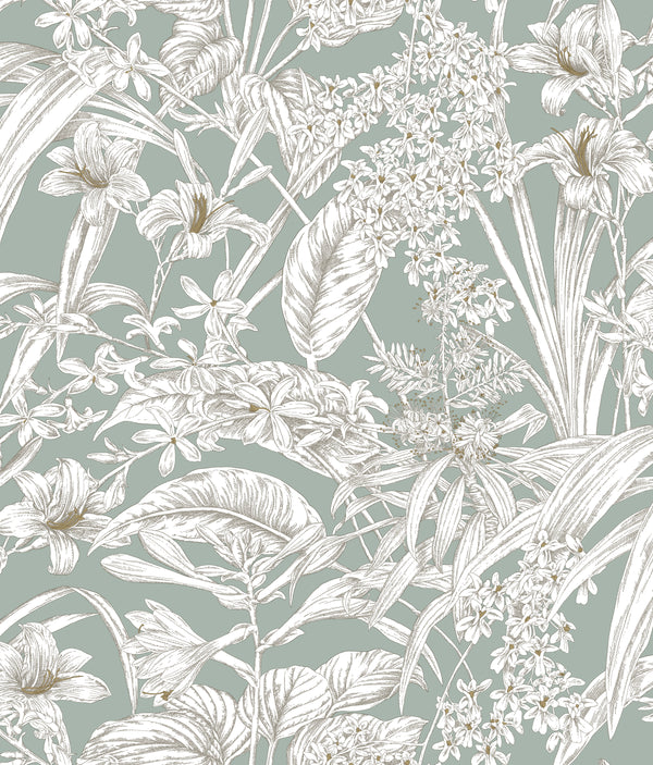 Kravet Design - W4248-13 Turquoise Wallcovering | Kravet