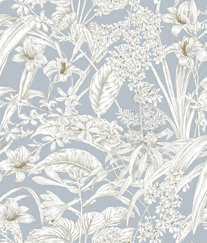 Kravet Design - W4248-15 Light Blue Wallcovering | Kravet