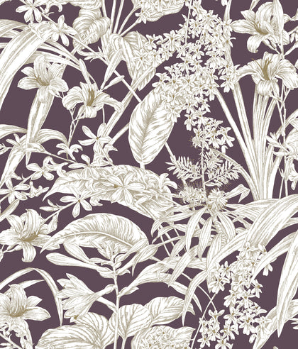 Kravet Design - W4248-910 Plum Wallcovering | Kravet