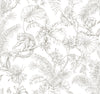W4250-6 Brown | Kravet Design | Toiles Resource Library | Animal/Insects Botanical & Floral Wallcovering Print