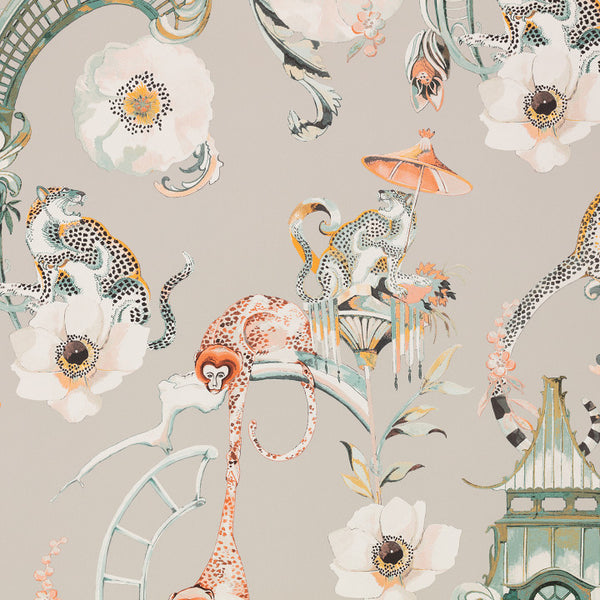 Euphoria Coral - Island Wallcovering | Romo