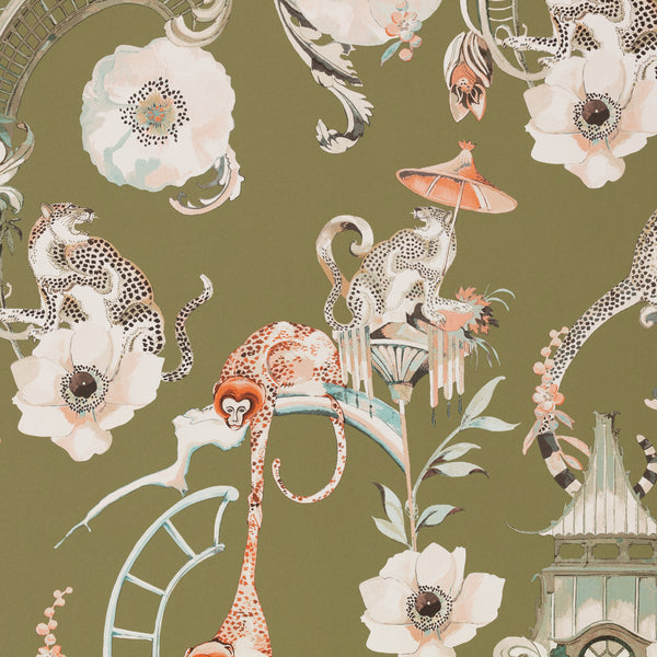 Euphoria Wallpaper Somerset Green | Romo Europe