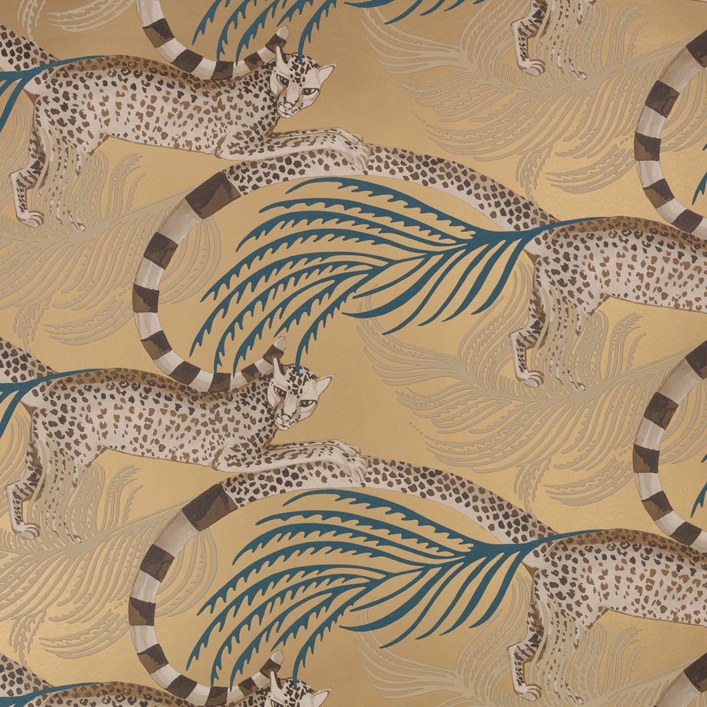 Delilah Wallpaper Vintage Gold | Romo Europe
