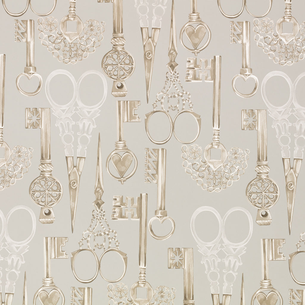 Roxanne Wallpaper Moonstone | Romo Europe
