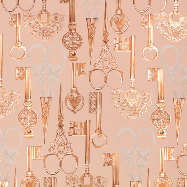 Roxanne Wallpaper Powder Room | Romo Europe