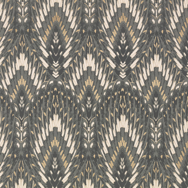Lolana, Slate Wallcoverings | Romo