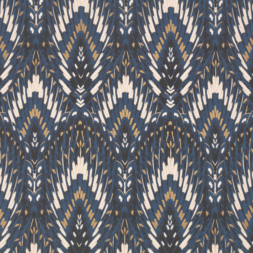 Lolana Wallpaper Cobalt | Romo Europe