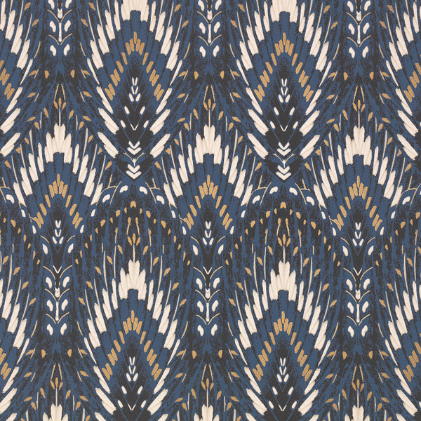 Lolana - Cobalt Wallcovering | Romo