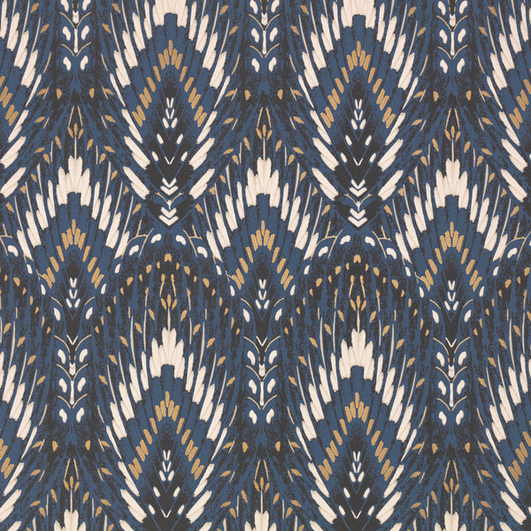 Lolana Wallpaper Cobalt | Romo Europe
