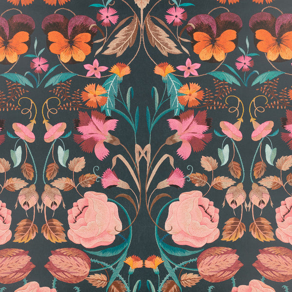 Bonita Matte, Rosa Wallcoverings | Romo