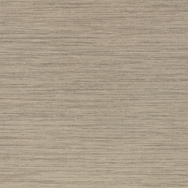 Esai Seagrass Embossed - Mushroom Natural Wallcovering | Romo