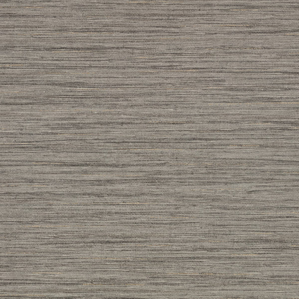 Esai Seagrass Embossed, Magnesium Wallcoverings | Romo