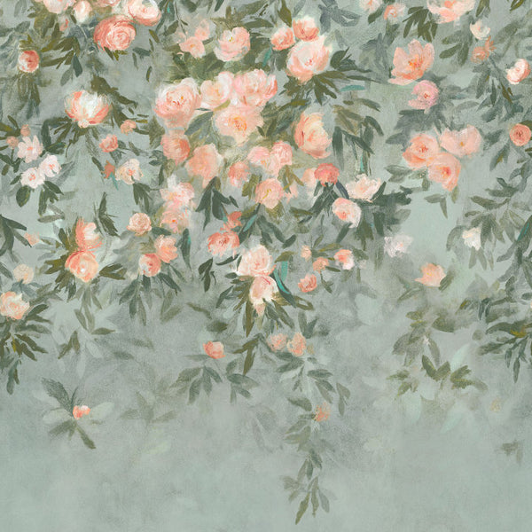 Ottavia Mural - Coral Wallcovering | Romo