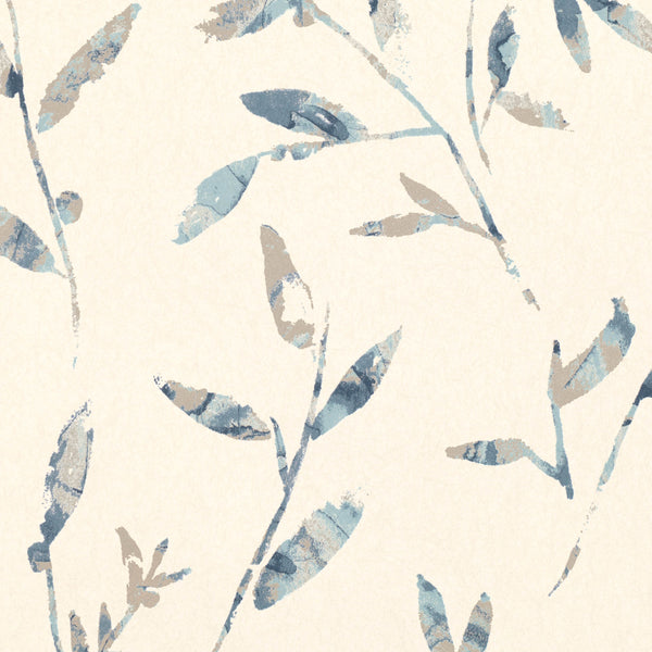Hana Trail Wallpaper Indigo | Romo Europe