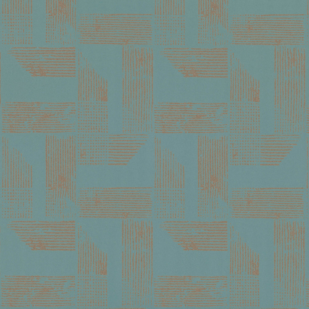 Renzo Wallpaper Teal | Romo Europe