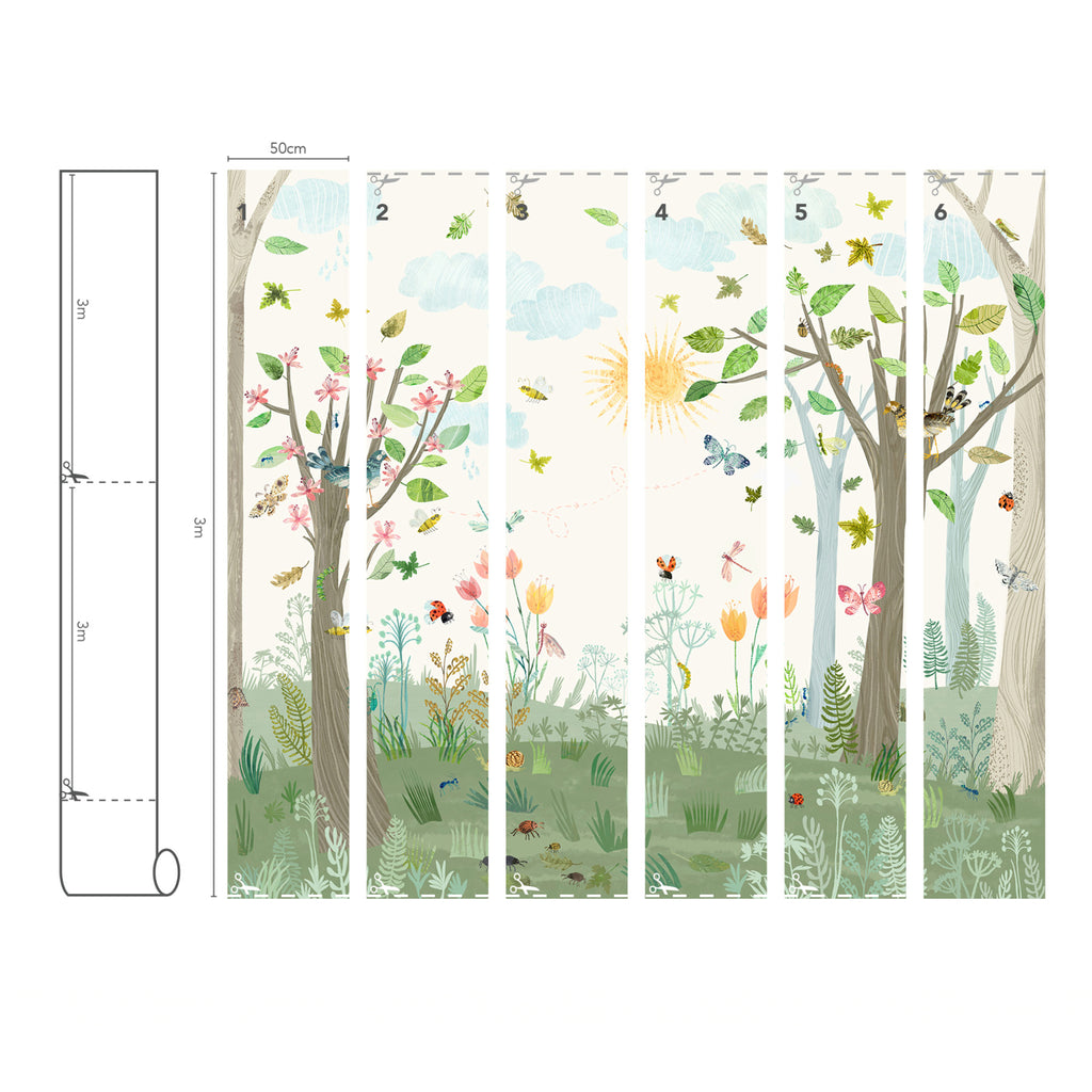 Busy Buzzy Wall Mural Busy Buzzy | Romo Europe